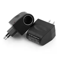 500PCS Universal 220V AC To 12V DC Car Power Adapter charger Socket Converter Household Cigarette Lighter US EU Plug