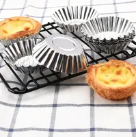 Ägg tårta mögel nonstick ripple aluminium legering blomma form återanvändbar cupcake och muffin mögel bakning kopp