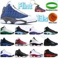 Yüksek Kalite 13 13s Erkek Basketbol Ayakkabıları Flint Şanslı Yeşil Düşük Saf Platin Ters O Oyun Mahkemesi Mor Hris Paul Uzakta Erkekler Spor Sneakers