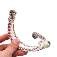 Portable Metal Bracelet Smoke Pipe Jamaica Rasta Pipes 3 Colors accessories Gift for man and women together