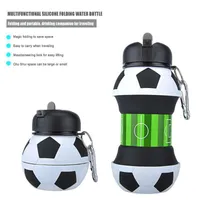 Water Bottle Outdoor Sports Silicone Folding Non-Toxic Portable Student Anti-Drop Leak-Proof Kids Cup For Children