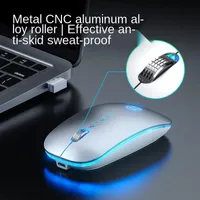 Mice Ultrathin, Mini, Ergonomic! Office Mute, Wireless Mouse, Rechargeable, Portable, USB2.4G Mouse Gameplayer Luminous, For Laptop