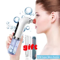 Blackhead Remover Pore Vacuum Cleaner Water Cycle Face Zuig Komedoen CTOR Tool Care Super Micro Bubble 220225