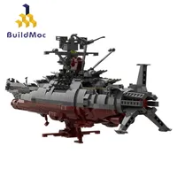 Buildmoc moc-31693 classico animazione spazio battleship yamato famoso arma militare spaziale ship model building blocks bambini giocattoli Q0624