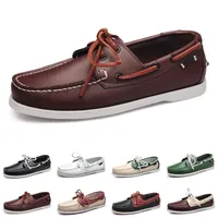 2021 Marka olmayan Erkekler Koşu Ayakkabıları Siyah Beyaz Gri Lacivert Yeşil Erkek Moda Eğitmen Sneakers Açık Koşu Yürüyüş 40-45 Renk 288