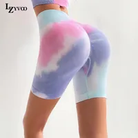 Yoga Outfit Lzyvoo Coureur Coureur Femmes Leggings Sport Short Taille haute Taille Hip Fitness Vêtements de gym