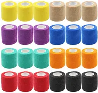 12 Roll Cohesive Bandage Tape Vet Wrap Self Adherent Wrap for Medical First Aid Sports Injury, Wrist, Ankle Sprains and Swelling Q0913
