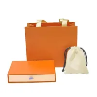 2021 Joyero más caluroso L Diseñador de lujo Diseñador de sellos Embalaje de joyería con cajas de cajones Bagas de alta calidad Cajas de naranja L026