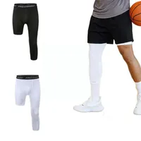 تشغيل السراويل الرجال ضغط الساق 3/4 الجوارب الرياضية كرة السلة الأزياء الرياضية السراويل sweatpants بانت في الهواء الطلق weightli t0x2