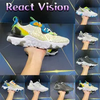 2022 Men Casual Shoes react vision Phantom Black White GS worldwide light brown sail vast grey Honeycomb iridecent women mens sneakers