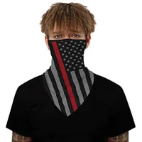 Moda Bandeira americana mascarar homens e mulheres à prova de poeira anti-nevoeiro bicicleta multi-função pescoço lenço atacado