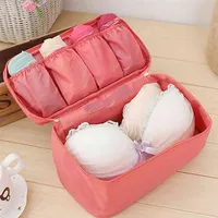 Seyahat aksesuarları kadın iç çamaşırı saklama çantası sütyen kozmetik bavul kapak 210423