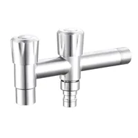 G1 / 2 "304 Acero inoxidable Lavadora multifuncional de doble propósito Faucet One in y Dos Out Out Torneira Bathroom Frife Featets