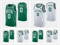 Boston''Celtics''MEN Jaylen Brown Jayson Tatum Marcus Smart 75th Anniversary Diamond basketball Jersey