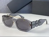 Gafas de sol para hombres y mujeres Estilo de verano Unisex Sun Glasses1441 Anti-Ultraviolet Retro Shield Lens Plate Plate Full Frame Fashion Gafas Free Ven con paquete 53mm