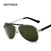 VEITHDIA con occhiali da sole polarizzati casi originali Uomo Designer di marca Occhiali da sole UV 400 Lens GAFAS OCULOS DE SOL Masculino 3152 x0707
