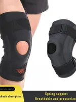 Elbow & Knee Pads Men And Women Fitness Hiking Compression Absorption Breathable Meniscus Protective Sleeve Spring Support Single Pack