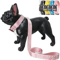 Pet Dog Collar Collar Set para Pequeno Médio Grande Cães Cachorro Cachorrinho Andando Para Fora Lead Acessórios Coleiras Coleiras