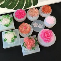 3D Blume Silikonform Harz Mold Epoxy Formen Jewlery Make Werkzeuge DIY Dekorieren Home Halskette Anhänger Ohrringe Handwerk