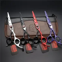 6.0 inch hairdressing scissors hair clipper set hairdresser equipment tools high quality Choose227w