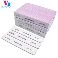 50/25 stks Nail Supplies voor Professionals File Buffer S Product Acryl Breedte 80/100/180 Grit SCHANEREN Manicure Tool 220222