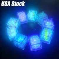 Decoração de gelo de gelo brilhante colorido decoração de luz fluorescente bloco piscando sensor de gelo lâmpada de gelo dia dos namorados