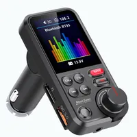 Kit de voiture Bluetooth sans fil FM Emetteur Récepteur Radio Adaptateur Radio Chargement Treble Bass Sound Sound Player QC3.0 USB Chargeur rapide Handfree BT93