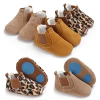 2021 Brand new toddler recém-nascido bebê menino menina couro macio sola berço sapatos sapatilhas pré-fabricantes leopardo sólido primeiros caminhantes 1059 x2