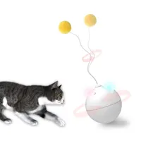 Toys Cat Toys Creative Electric Tumbler Игрушка Smart Tense Rolling Ball LED Light Cats Интерактивные веревки