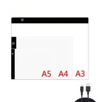 A3 A4 A5 Tableta Tableta Diamante Tablero de pintura Arte USB Copia almohadilla Escritura Bosquejo Wacom Rastring LED Light Pad