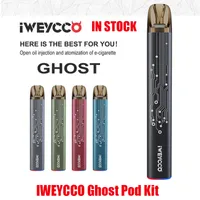 Original Iweycco Ghost POD Starter Kits E Cigarrillo Recargable 650mAh Batería 2ml Reemplazable Cartucho vacío Vape Pen Authentic