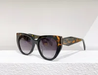 Havana Black Gray Sunglasses 14 W Cat Eye Sunnies Mode Zonnebril voor Dames Occhiali Da Sole Firmati UV400 Bescherming Eyewear met doos