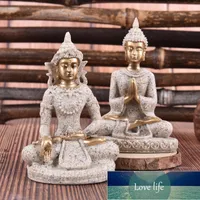 Fengshui figurine home decor resin seduta in miniatura decorazione domestica decorazioni buddha statue arenaria tailandia buddha scultura prezzo prezzo di fabbrica esperto di design qualità ultima