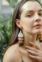 Hottest woman earrings handmade cotton thread sake earring female national rods earrings bohemian ladies fashion ear pendant
