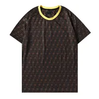 2022SS Męskie T Shirt High Street Style Męskie Kobiet Krótki Rękaw Okrągły Neck Bawełniana Tee Asian Size M-3XL