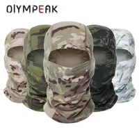 Tactical Camouflage Balaclava Full Face Sciarf Mask Hiking Cycling Caccia Army Bike Military Head Cover Caps Caps Maschere