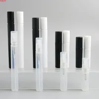 2ml 3ml 4ml 5ml Empty PP Plastic Perfume Mist Sprayer Bottles 1/10OZ 1/6OZ Mini Travel Black White Clear Spray Vialsgoods