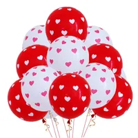 Valentine&#039;s Day Heart Shape Printed Balloon Creative Wedding Wedding Room Layout Supplies Decoration Wedding Rubber Balloons