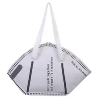 Мода личности Dropship Creative Make Mask Style дизайнерская сумка сумка на плечо большой емкости сумка для покупок черный белый 2 цветов