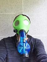 Gasmask med akrylökning Silikonrör Tabacco Rökrör Rök tillbehör Rökning Rör Hot Selling