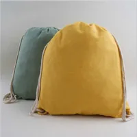 Gift Wrap Fashion Customizable Logo Cartoon Alphabet DrawString Bag Handmade Multi-Purpose Canvas Storage