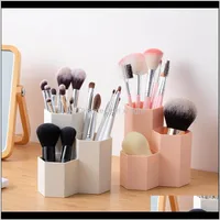 Boxes Bins Housekeeping Organization Home & Garden Drop Delivery 2021 Makeup Brush Bucket Tube Make Up Egg Beauty Cosmetic Storage Box Female