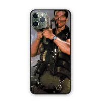Arnold Schwarzenegger Film Commando 1985 ملصق الغطاء الخلفي حالة لابل اي فون 11 12 13 ميني برو ماكس سيليكون TPU حالة الهاتف H1120