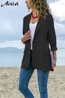 Amazon-Explosionsmodelle Europa und Amerika Nähen dünne feste Farbe langärmlige Anzüge Womenswear Damen Blazer
