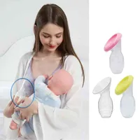 Mom Breast Feeding One-handed Manual Breastpumps Pump Baby Suction Milk Saver Bottle Silicone Artifact Nipple Sucking