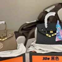 Designer Leather Hermees Bag Luxury Handbags Bag Handbag Herme Women's Platinum Lychee New Portable Luxurys Portable Messenger Bags Small