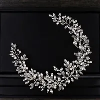 Ailiologide Crystal Crystal Bandeau De Mariage Coiffure Vigne Tiara Bridal Headpiece Bijoux Bijoux Accessoire 220222