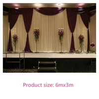 Party Decoration 3mx6m Swags Of Backdrop Valance Wedding Stylist Background
