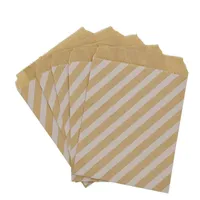 Regalo Wrap 5-50pcs Kraft Paper Bags Popcorn Food Safe Stampato Forniture per feste di compleanno stampato Eco amichevole Promozione Candy Bag 13x18cm