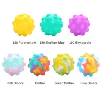 2021 POP NEUE TOYS ZIDGETY 3D Silikonfarbblase-Spielzeug-Druckreduzierung Ball-Gadget